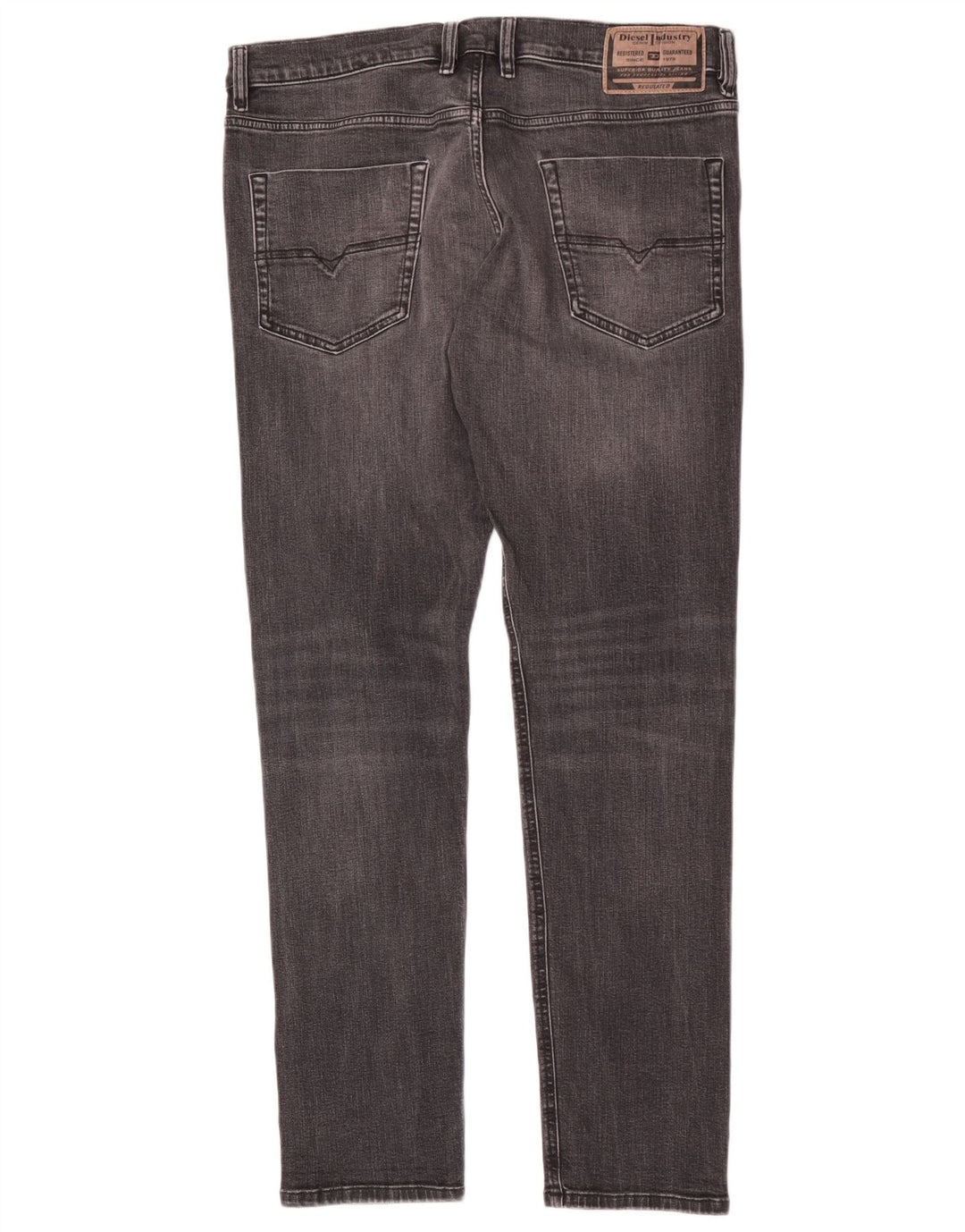 Męskie jeansy Diesel Slim W34 L33 Szara bawełna