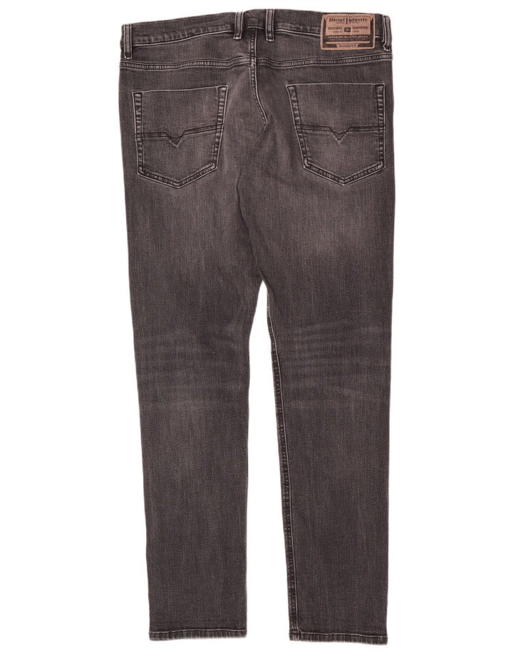 Męskie jeansy Diesel Slim W34 L33 Szara bawełna