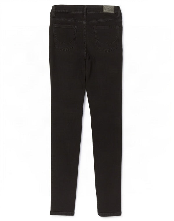 Damskie jeansy Superdry Alexia Jegging W28 L32, czarne, bawełniane