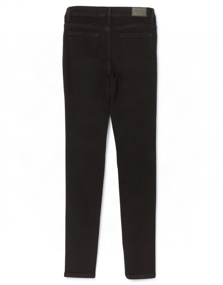 Damskie jeansy Superdry Alexia Jegging W28 L32, czarne, bawełniane