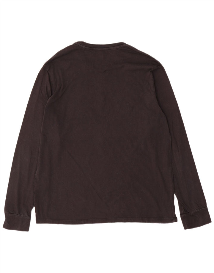 Męski top Levi's o standardowym kroju z grafiką, z długim rękawem, duży, czarny, bawełniany