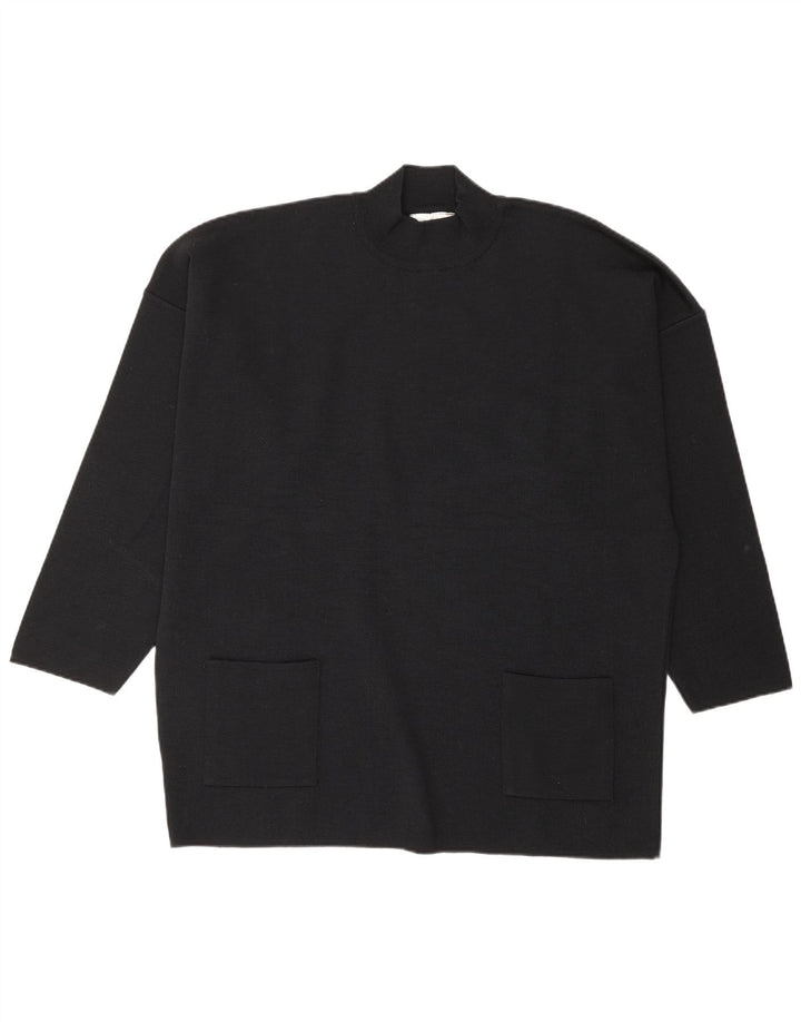 Arnaud & Thierry Gillier Damski sweter z golfem UK 14 Medium Bla