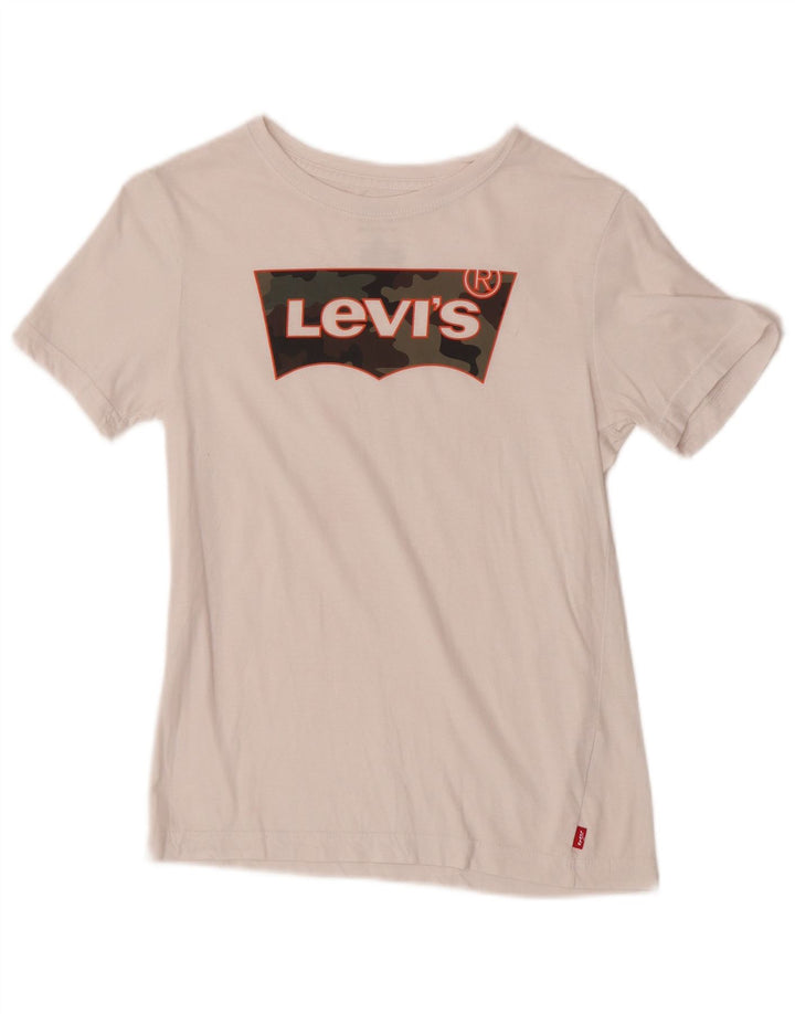 Koszulka chłopięca Levi's z grafiką, 11-12 lat, biała