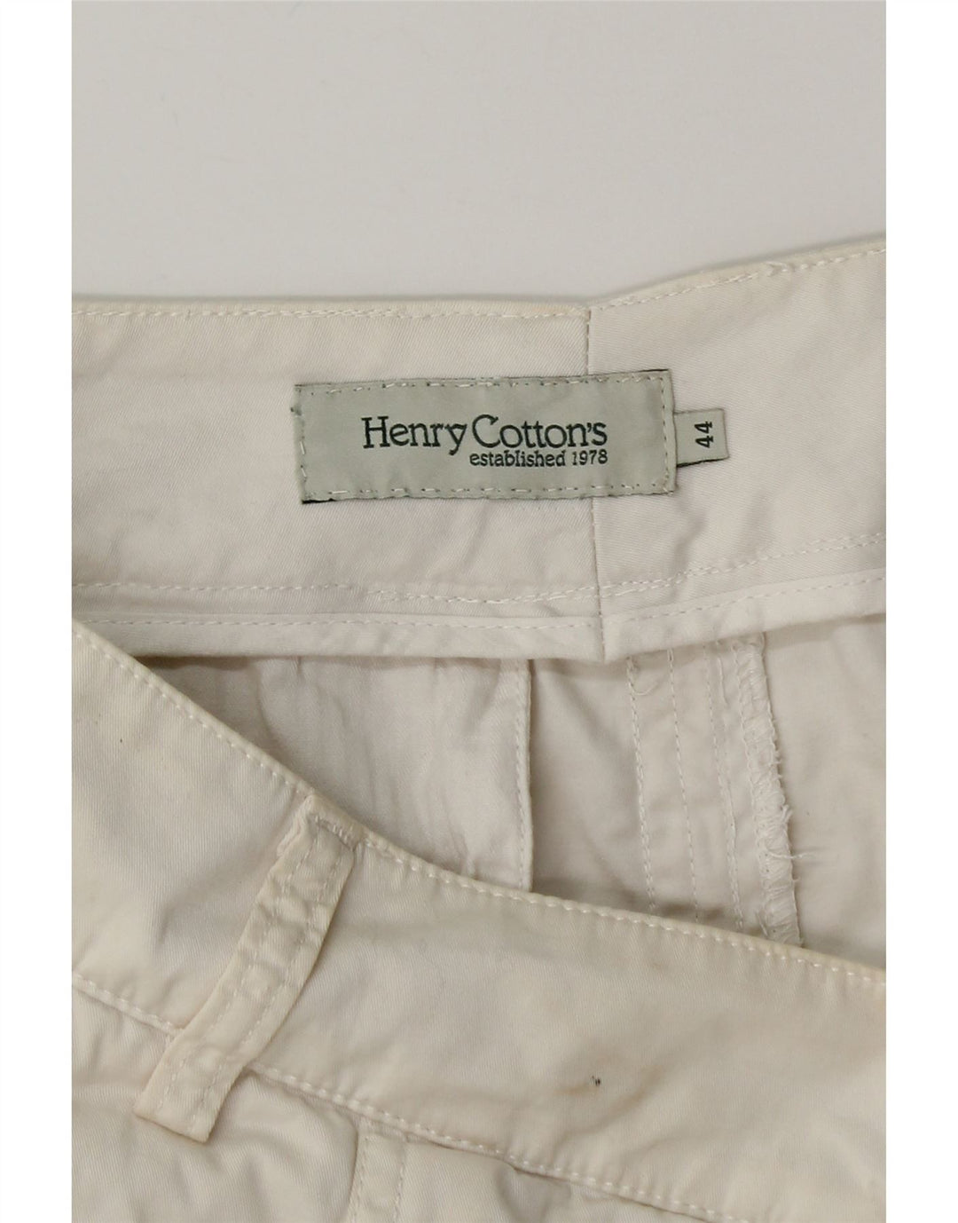 HENRY COTTONS Damska spódnica w kształcie litery A IT 44 Medium W30 Biała bawełna