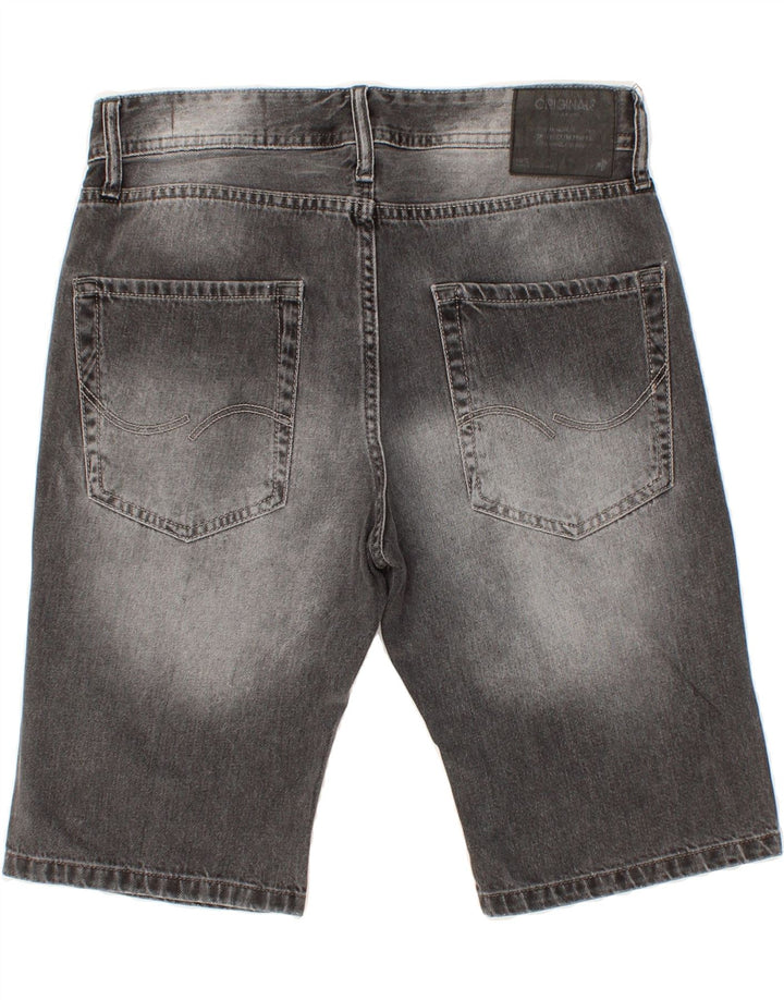 JACK & JONES Mens Denim Shorts Small W30  Grey Cotton Vintage Jack & Jones and Second-Hand Jack & Jones from Messina Hembry 