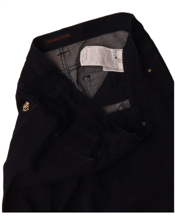 Damskie proste dżinsy Trussardi IT 48 XL W34 L28 Granatowy poliester