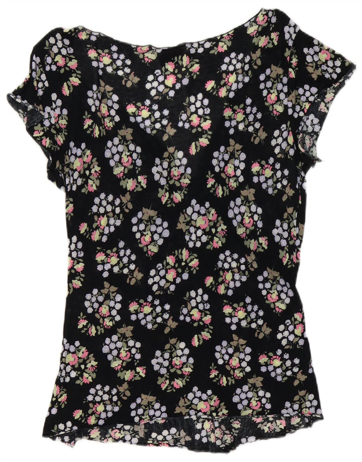 Bluzka damska Max & Co. Top UK 10, mała, czarna, w kwiaty