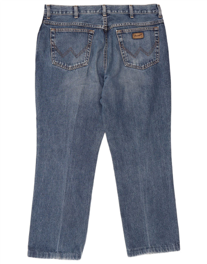 Męskie jeansy Wrangler Texas Straight W38 L30 Niebieskie bawełniane