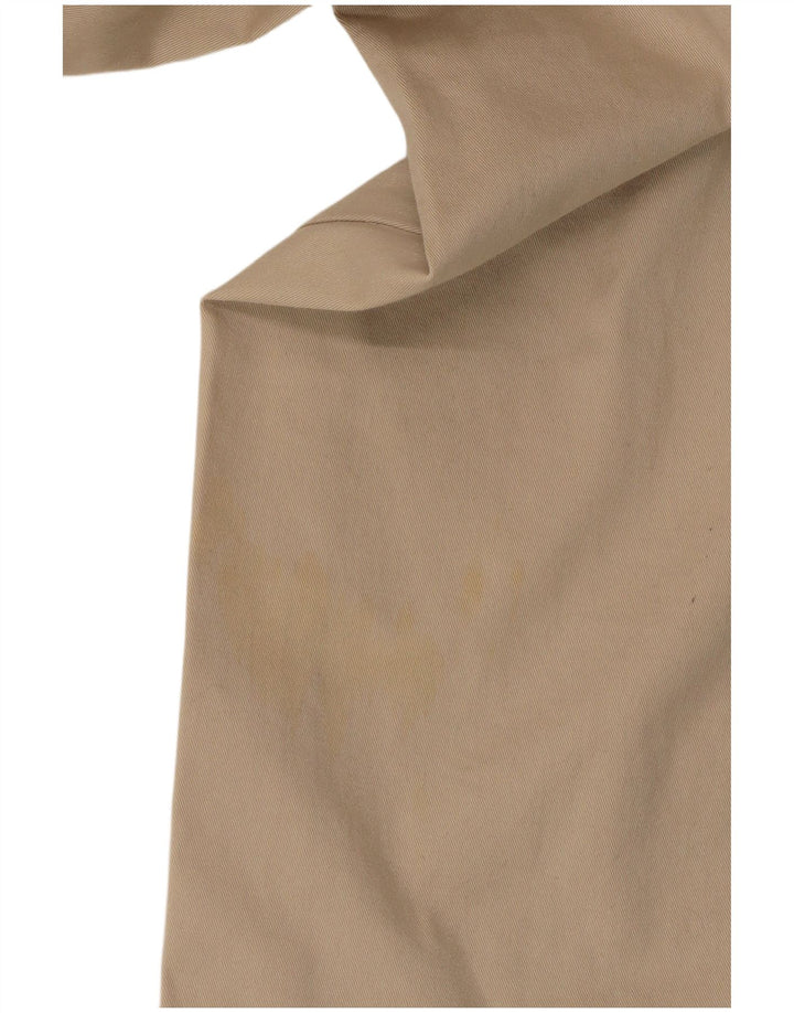 Spodnie damskie Armani Straight Casual W30 L30 Beżowa bawełna