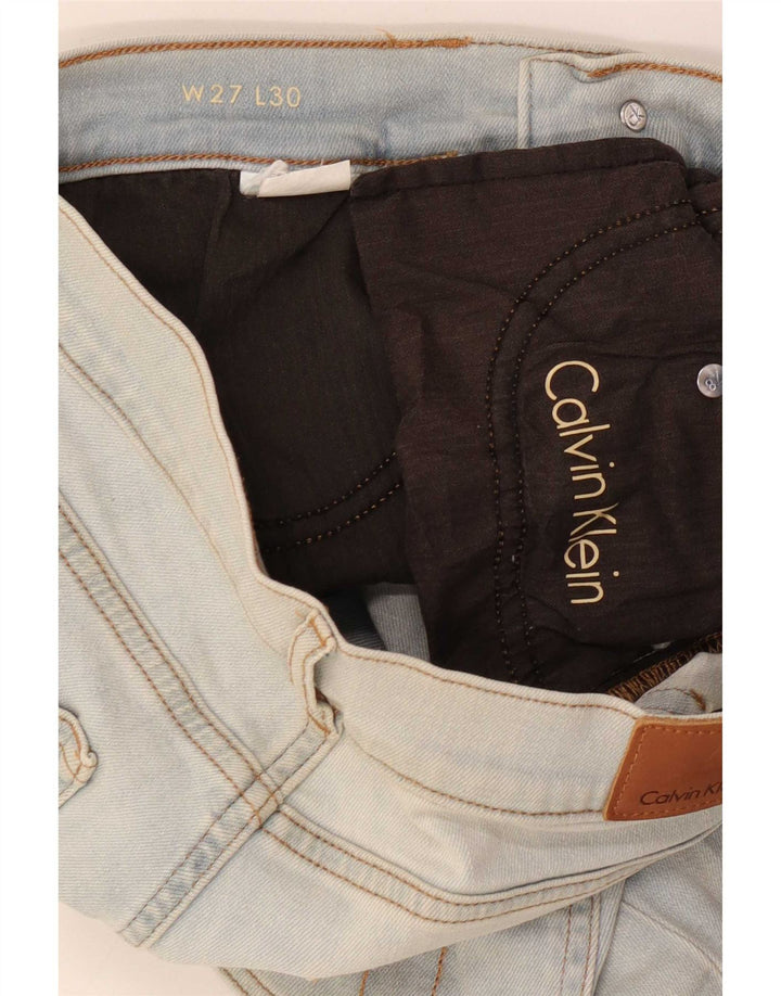 Damskie jeansy Calvin Klein W27 L26 Niebieskie