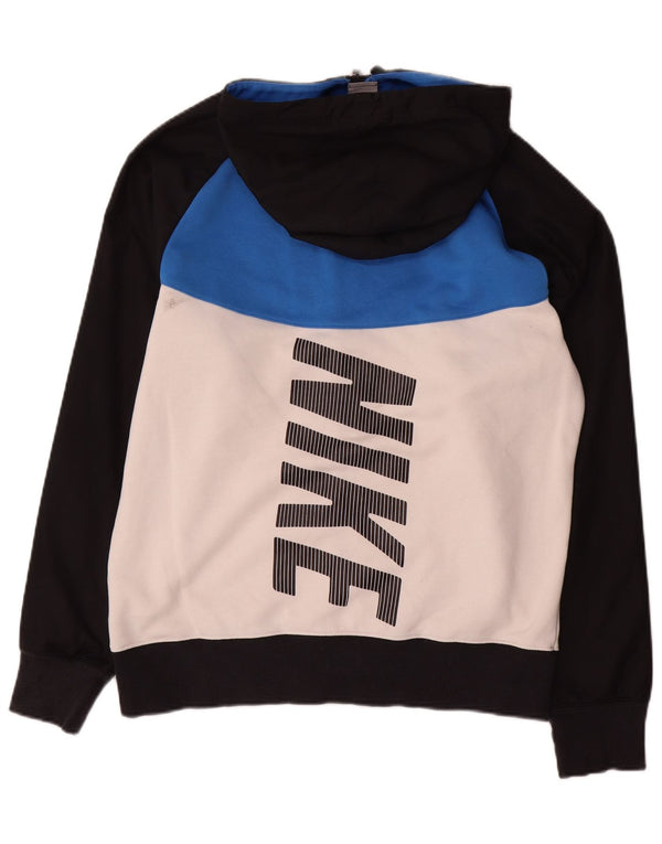 Męski sweter z kapturem i zamkiem błyskawicznym Nike, duża, wielobarwna bawełna z blokami kolorów