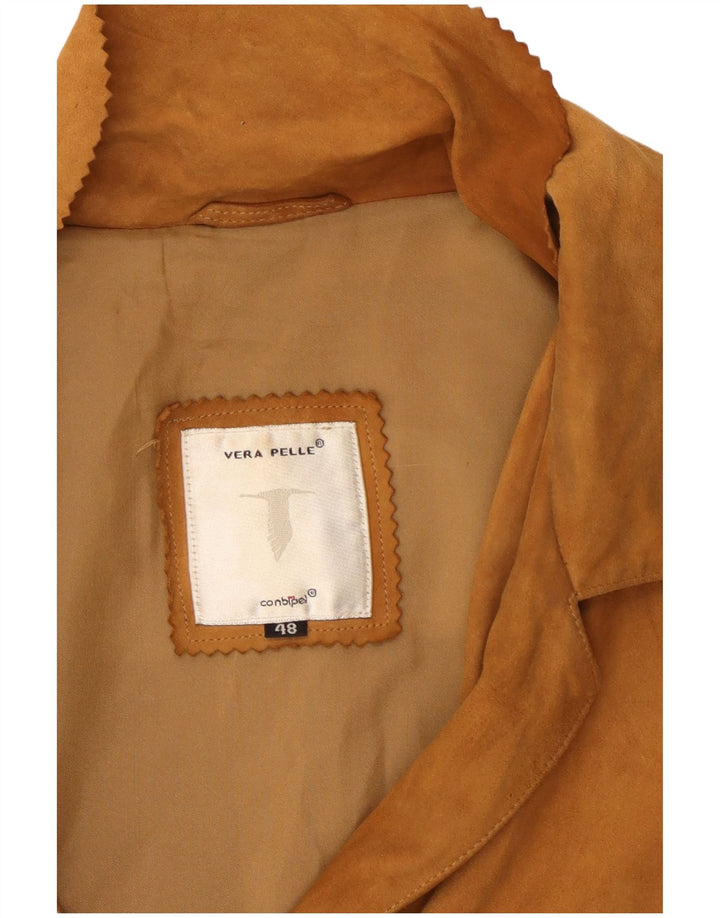 CONBIPEL Damski płaszcz zamszowy oversize IT 48 XL w kolorze beżowym