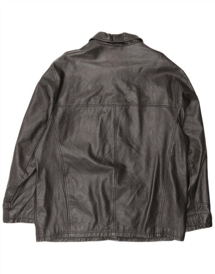 B.ONE Męska kurtka skórzana UK 42 XL Czarna skóra