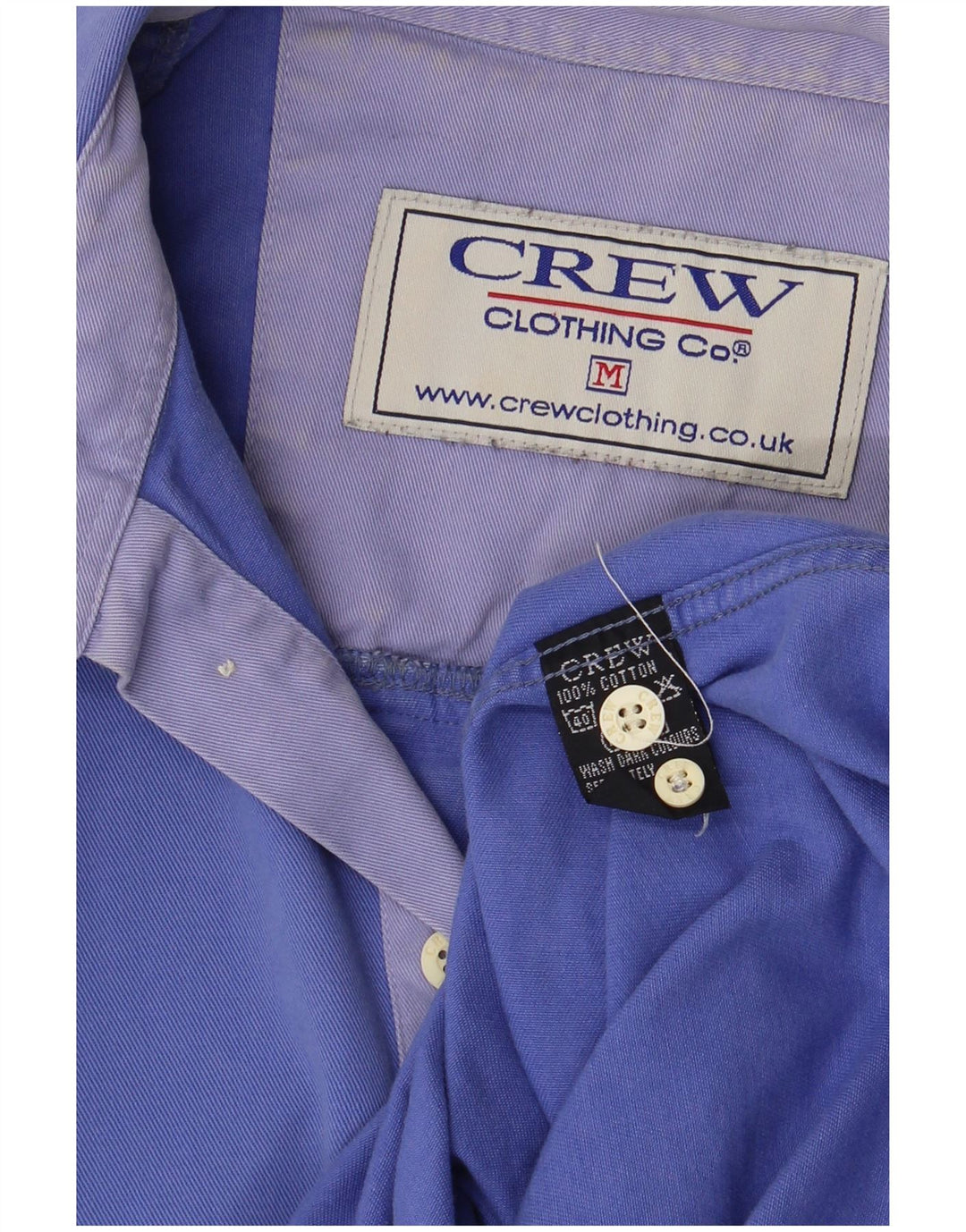 Crew Clothing Męska koszula pulowerowa Średni niebieski, bawełniany
