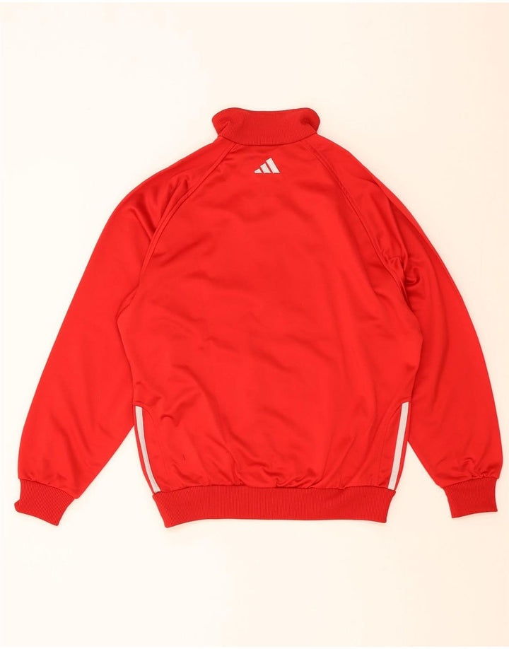 Chłopięca bluza dresowa Adidas 13-14 lat, czerwona, poliestrowa