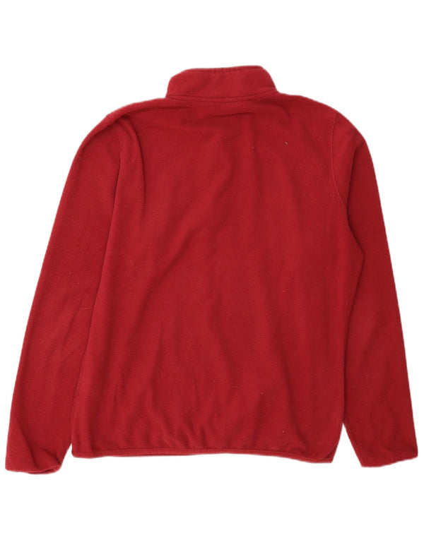 Damski sweter polarowy The North Face z zamkiem błyskawicznym, UK 16, duży, bordowy poliester