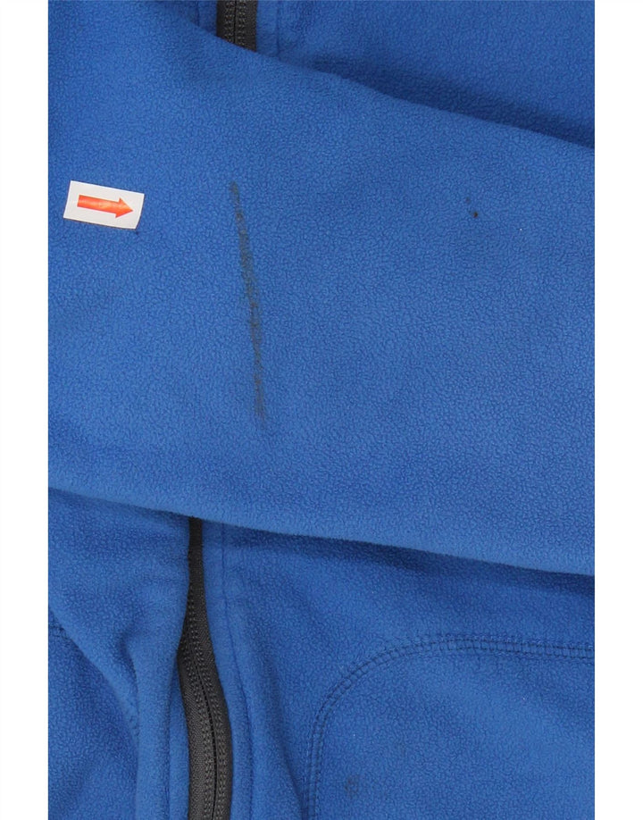 COLUMBIA Womens Fleece Jacket UK 14 Medium Blue Polyester