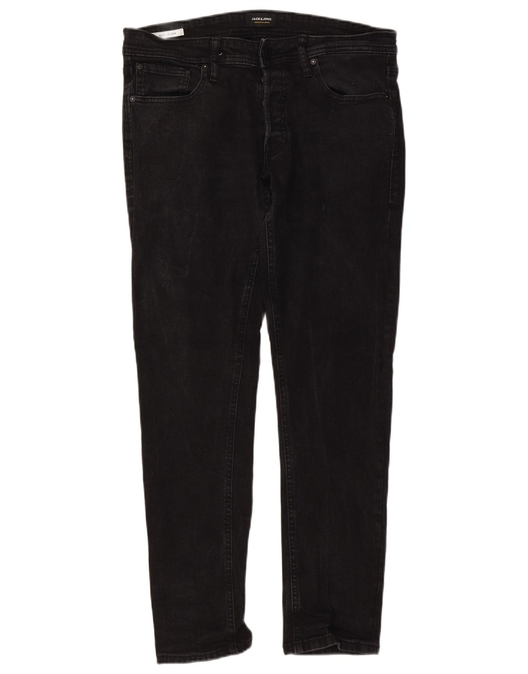 Męskie jeansy Jack & Jones GLENN Slim W36 L32 Czarne bawełniane