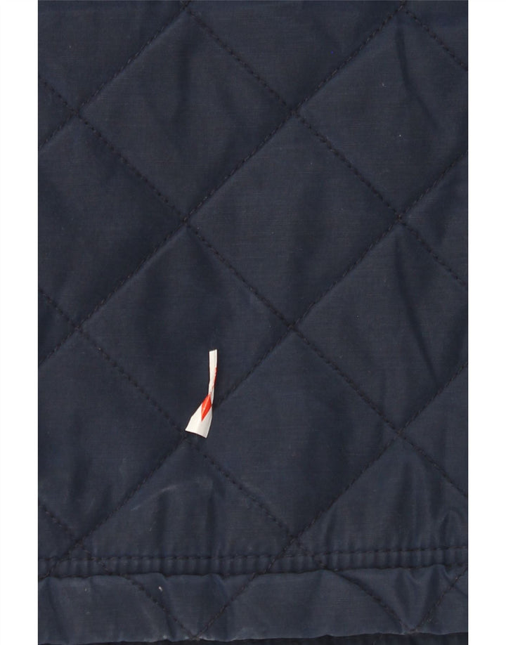 Crew Clothing Męska pikowana kurtka UK 40, duża, granatowa, bawełniana