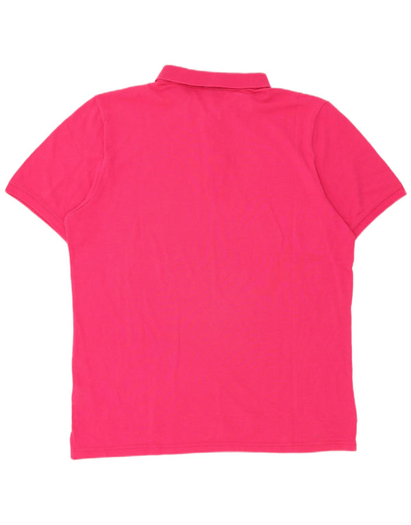 Męska koszulka polo Napapijri 2XL, różowa, bawełniana