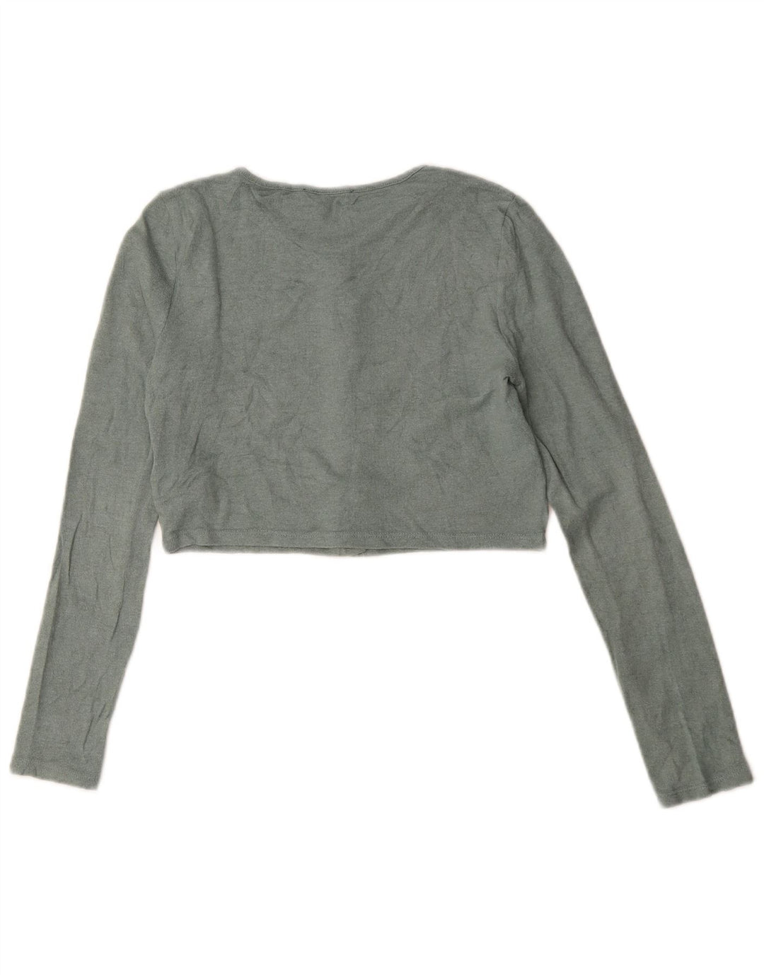 Sweter damski Zara Crop Cardigan UK 12 Średni zielony wiskoza