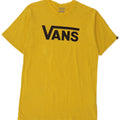 Męski T-shirt Vans o klasycznym kroju z grafiką, średni żółty, bawełniany