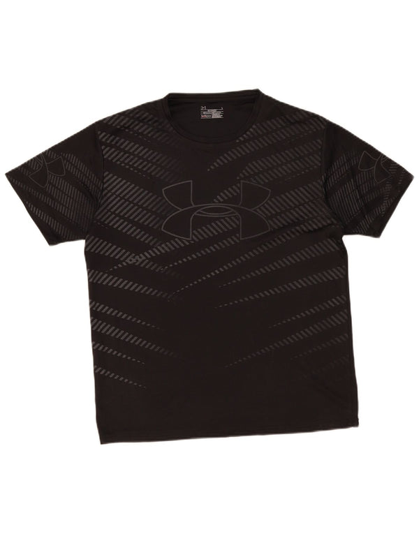 Damska koszulka z grafiką Under Armour Heat Gear Graphic Top UK 16 w duże czarne paski