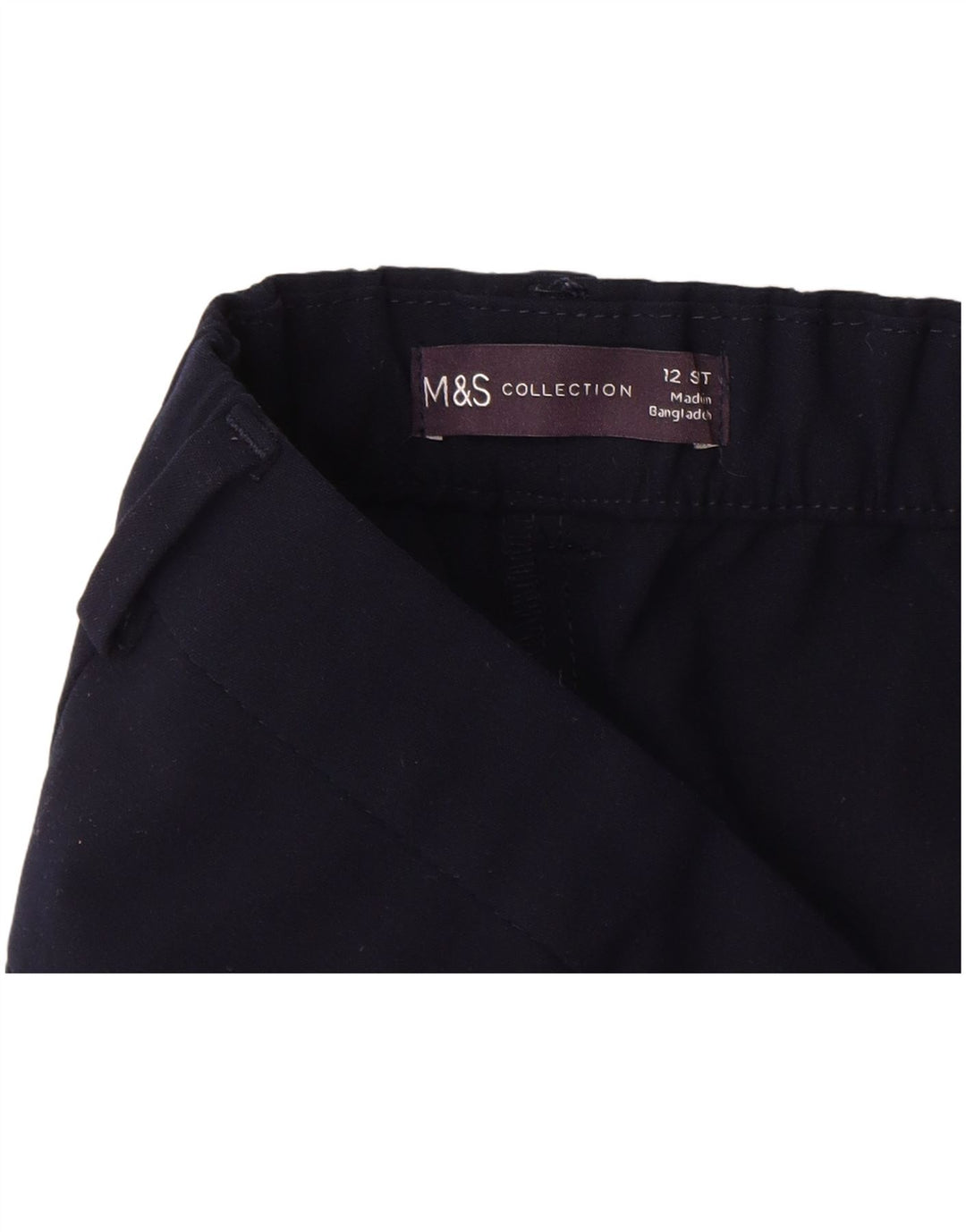 Damskie spodnie Chino MARKS & SPENCER UK 12 Medium W30 L28 Granatowe