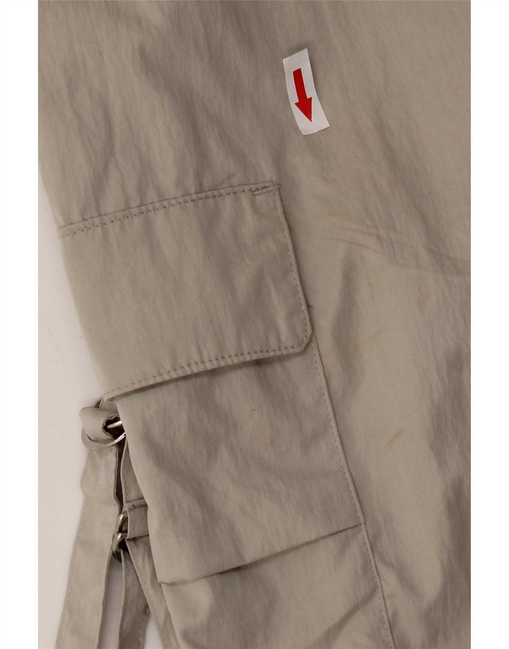 Damskie spodnie joggery Zara Cargo XS W24 L29 Szary poliester