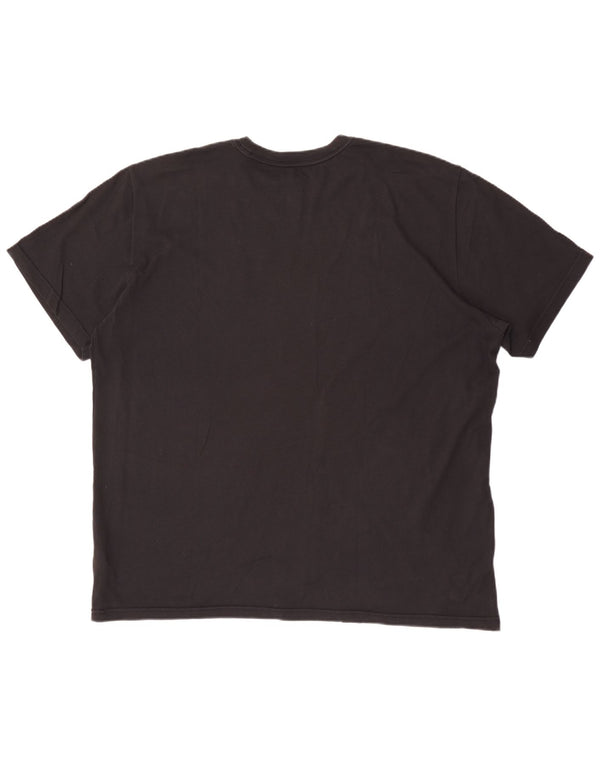 Męski T-shirt Nike Dri Fit z grafiką, 2XL, czarna bawełna