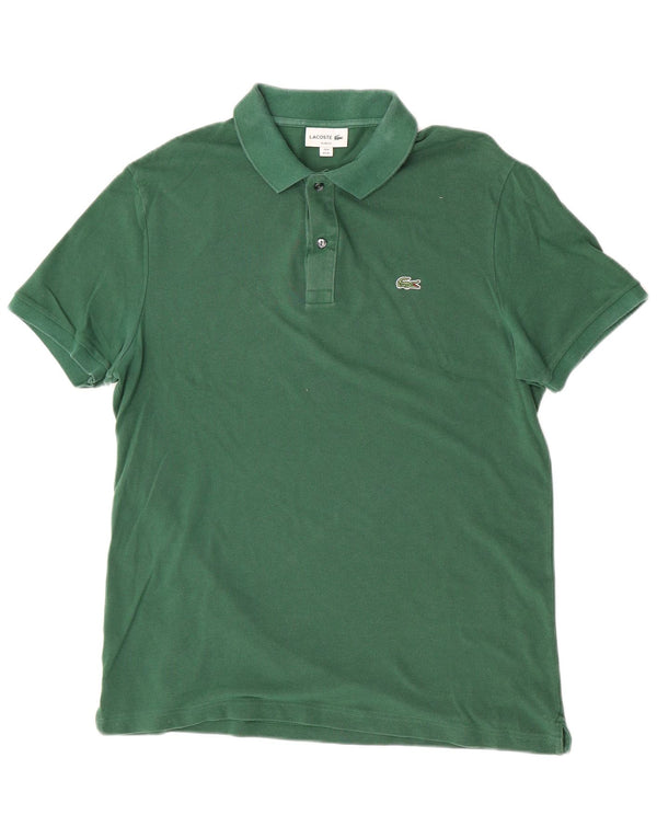 Męska koszulka polo Lacoste Slim Fit, rozmiar 6 XL, zielona bawełna
