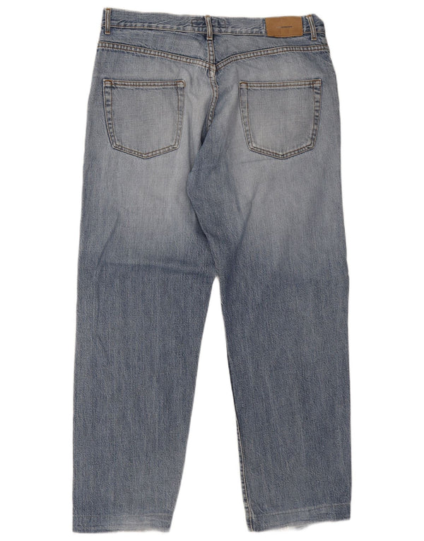 Męskie proste dżinsy Zara EU 46 XL W36 L29 Niebieskie bawełniane