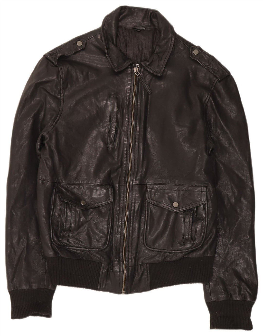 Vintage męska wojskowa kurtka bomber UK 40 duża czarna