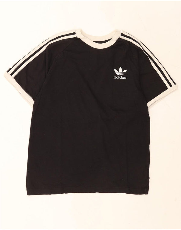 Adidas Męska Koszulka Top Mała Czarna Bawełna