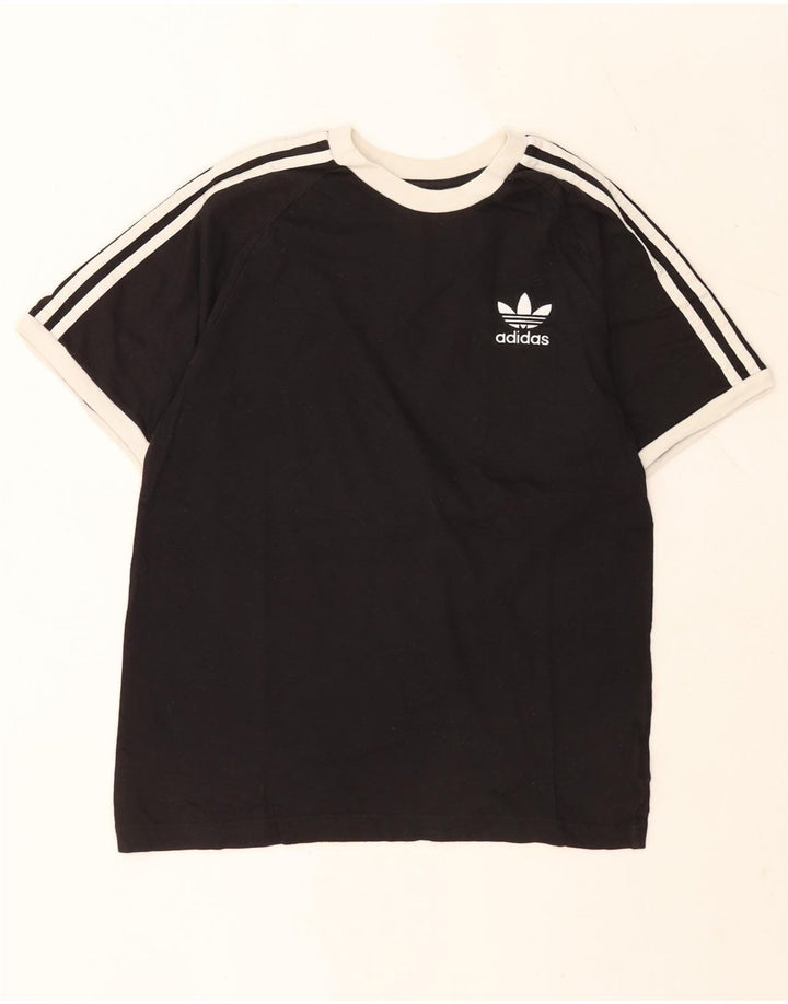 Adidas Męska Koszulka Top Mała Czarna Bawełna