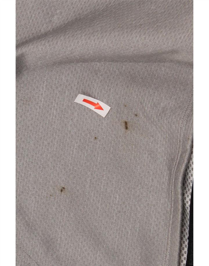 Męski sweter z kapturem i grafiką REEBOK XL, szary poliester