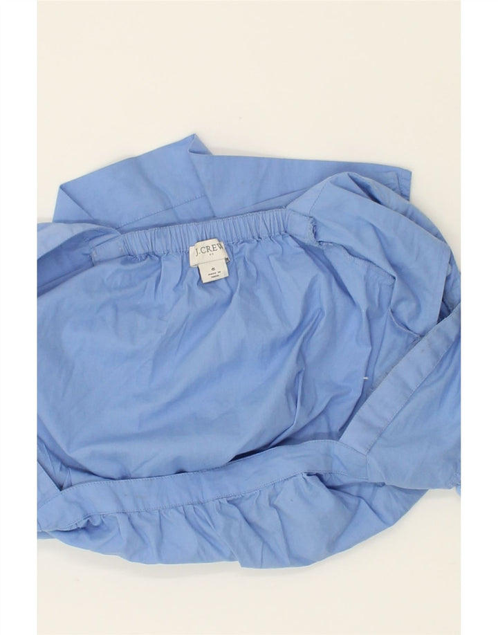 J. CREW Womens Crop Sleeveless Blouse Top US 6 Medium Blue Cotton Vintage J. Crew and Second-Hand J. Crew from Messina Hembry 