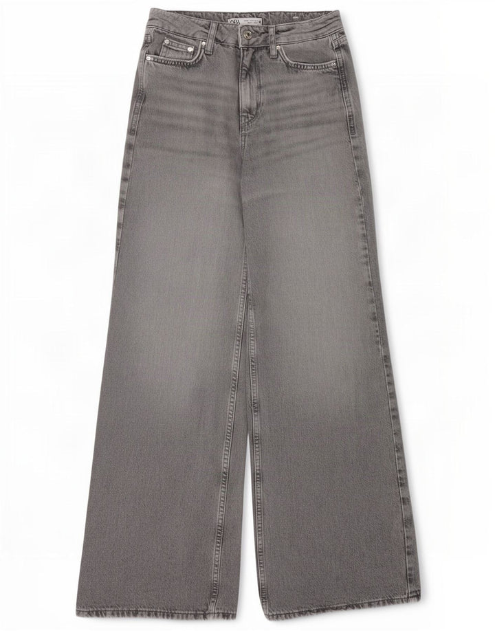 Damskie jeansy rozkloszowane Zara EU 32 2XS W22 L31 Szare