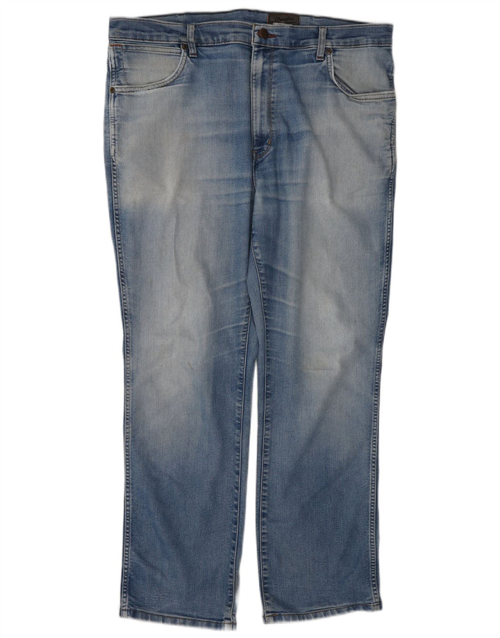 Męskie jeansy Wrangler Texas Stretch Straight W40 L30, niebieska bawełna