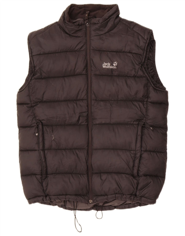 Męska wyściełana kamizelka Jack Wolfskin UK 40/42, duża, czarna, poliester