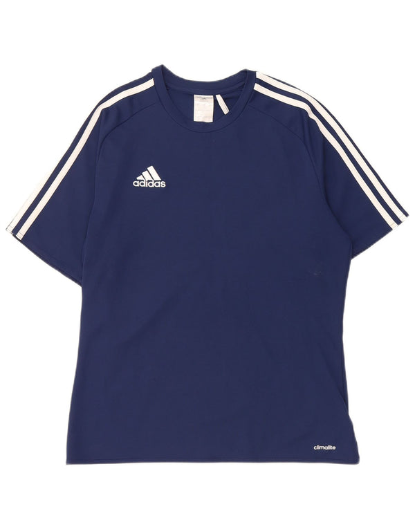Adidas Męska koszulka Climalite Top, mała, granatowa, z poliestru