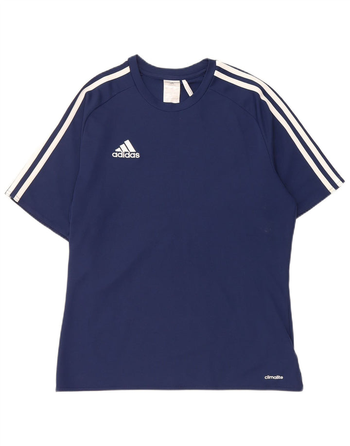 Adidas Męska koszulka Climalite Top, mała, granatowa, z poliestru