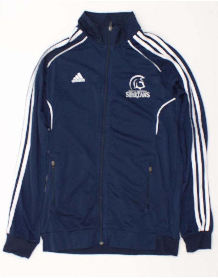 Adidas Męskie Spartans Graphic Dres Top Kurtka Mały Granatowy Poliester