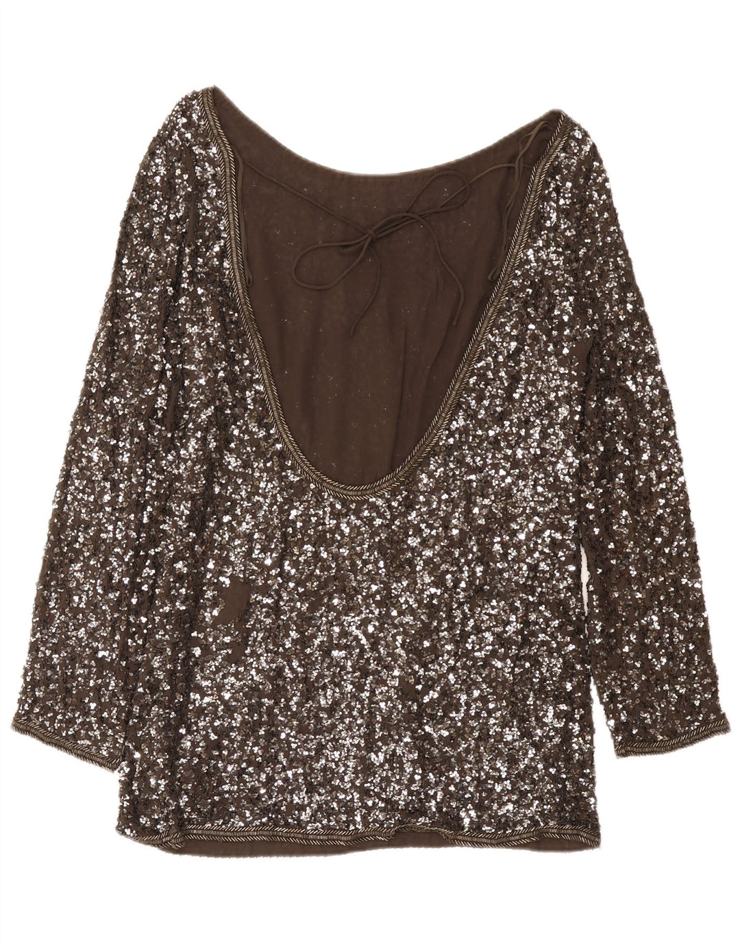 Damska bluzka z długim rękawem All Saints UK 14 Medium Grey