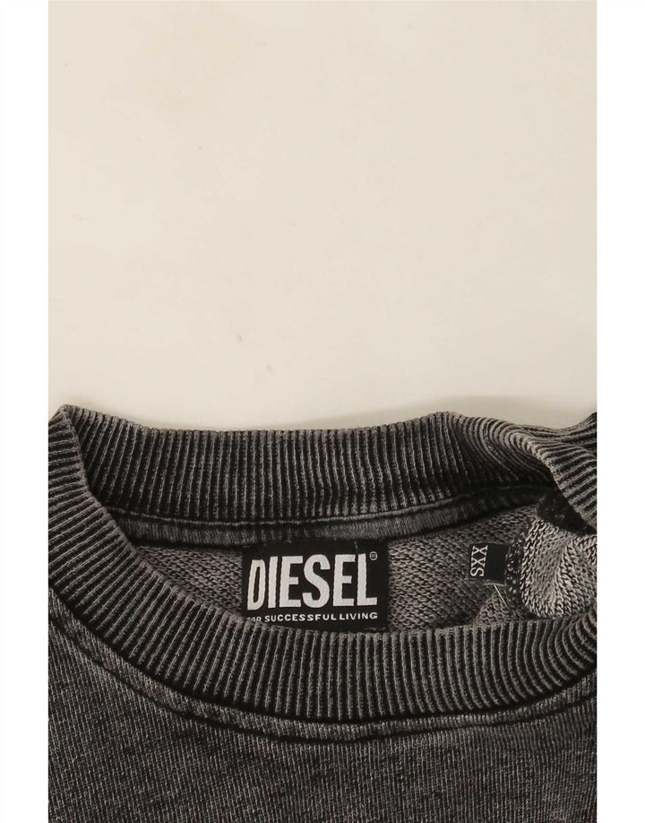 Męska bluza z grafiką Diesel 2XS szara