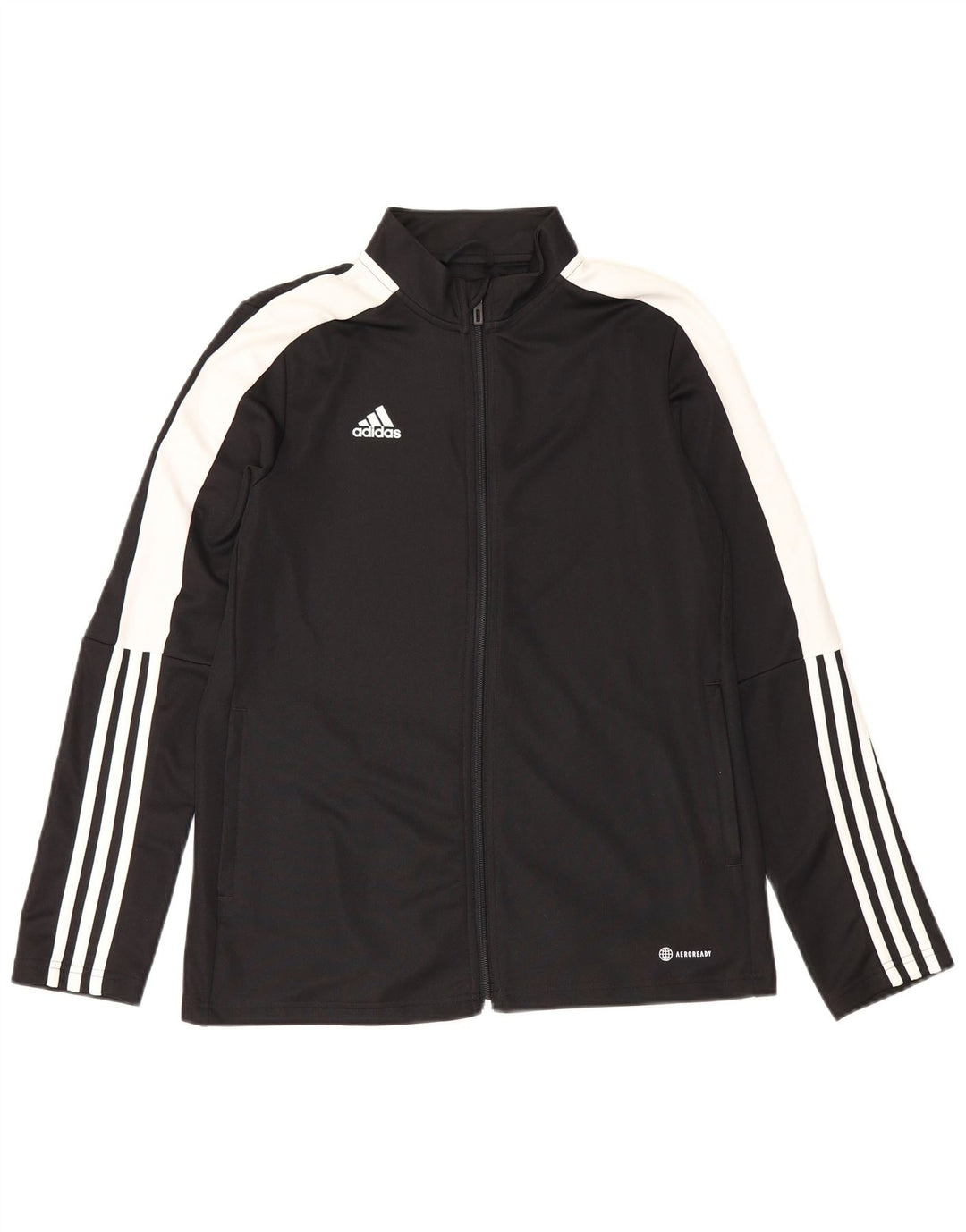 Damska kurtka dresowa Adidas Aeroready UK 16/18, duża, czarna, poliestrowa
