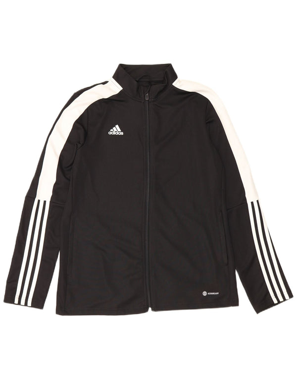 Damska kurtka dresowa Adidas Aeroready UK 16/18, duża, czarna, poliestrowa