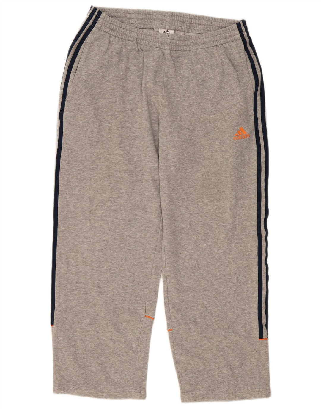 ADIDAS Womens Tracksuit Trousers UK 14 Medium  Grey Cotton