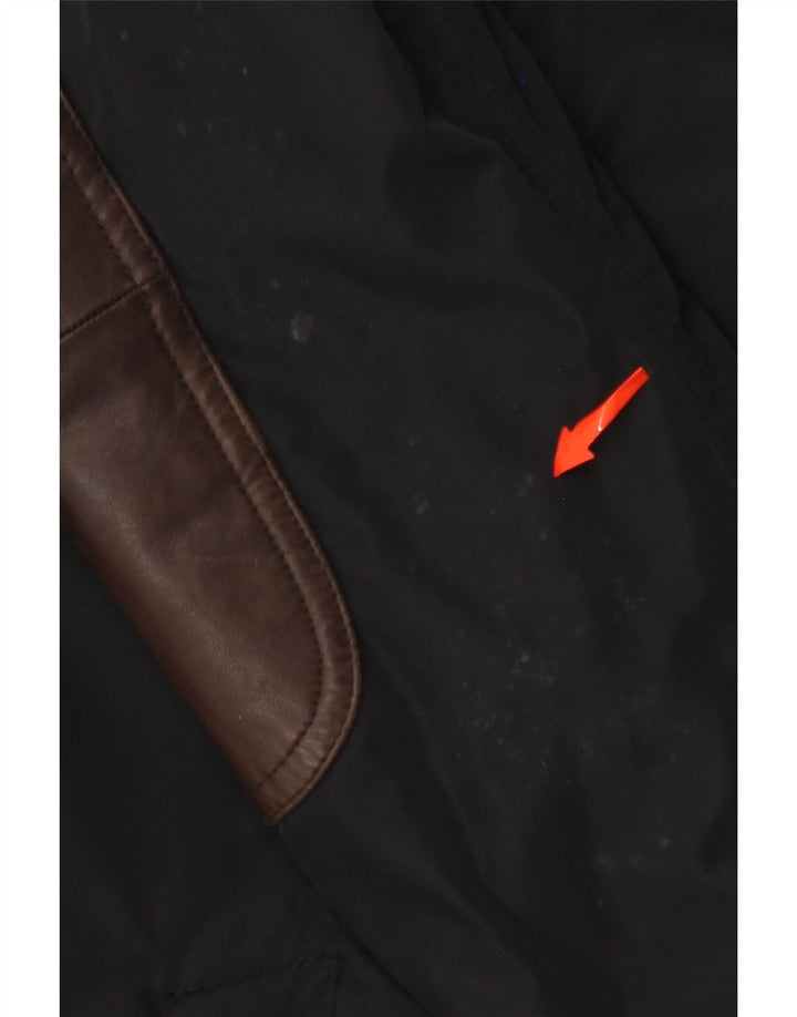 Męska kurtka użytkowa BARBOUR UK 40, duża, czarna, poliestrowa