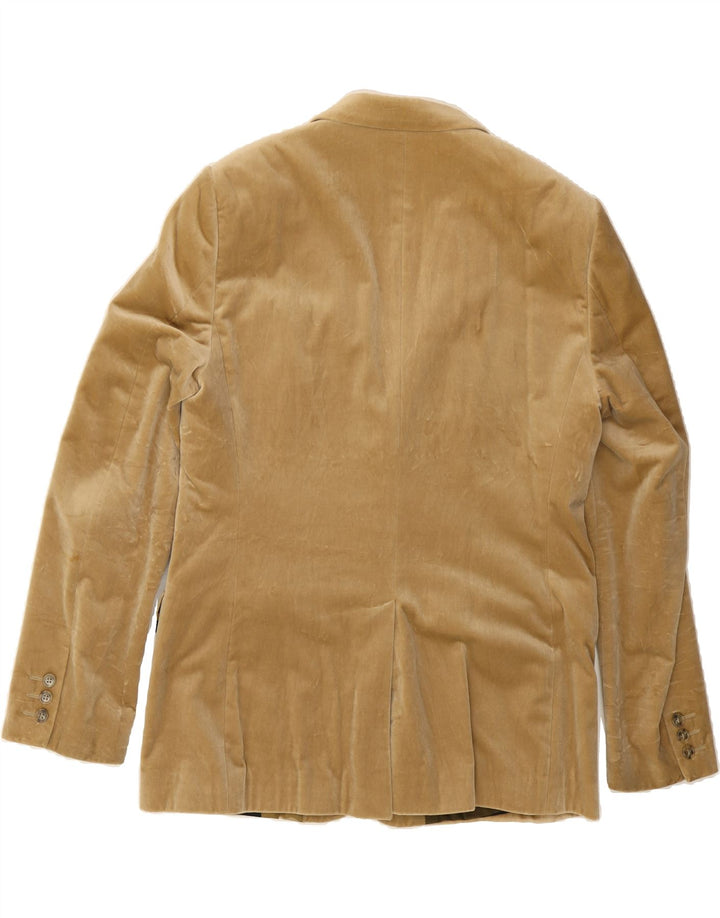 SISLEY Mens 2 Button Blazer Jacket UK 38 Medium Beige Vintage Sisley and Second-Hand Sisley from Messina Hembry 